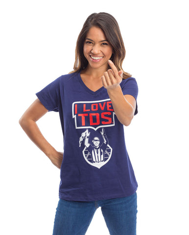 Patriots Professional Football Team Women's V-neck Game Day T-Shirt